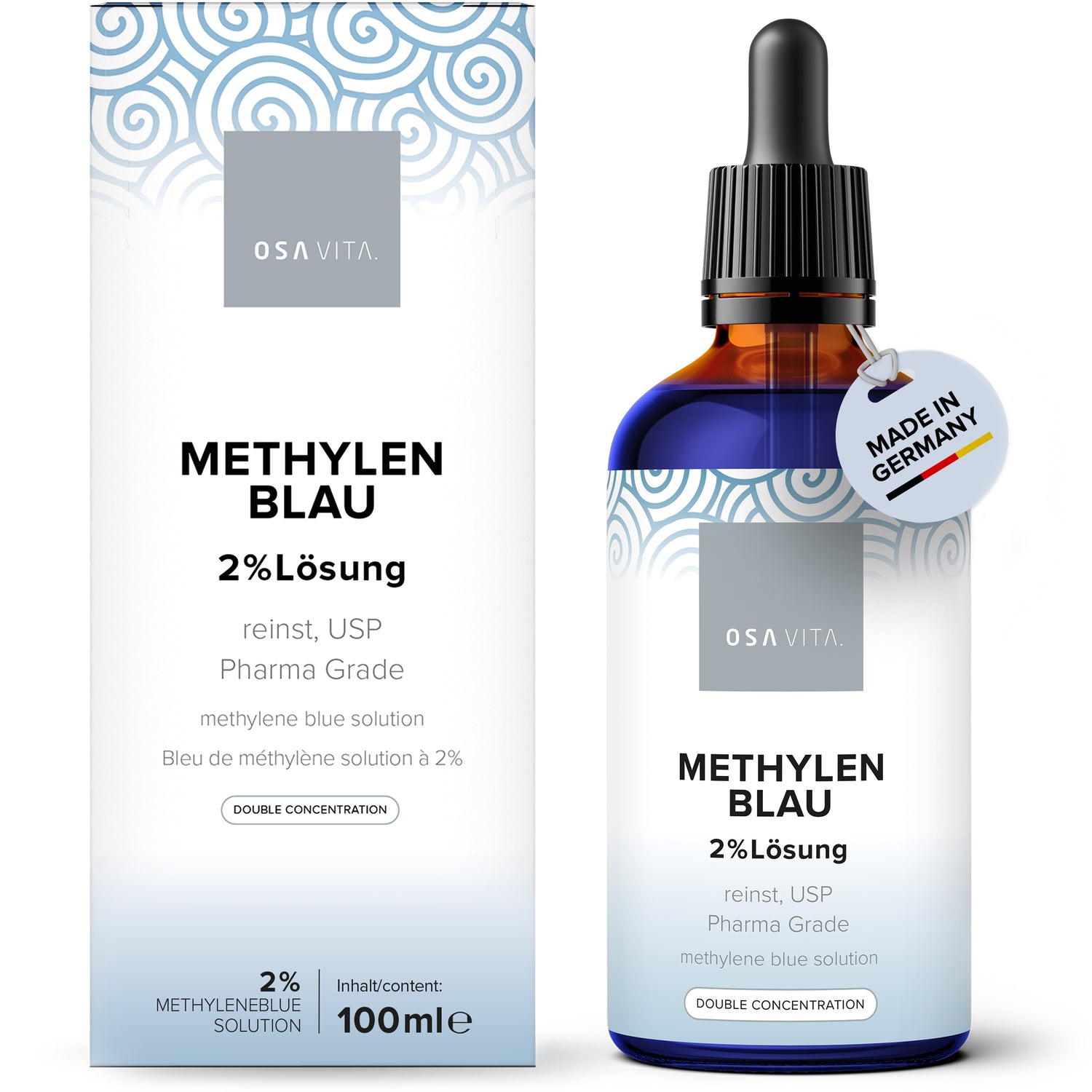 OSAVITA Methylenblau 2% Lösung USP Phamra Qualität
