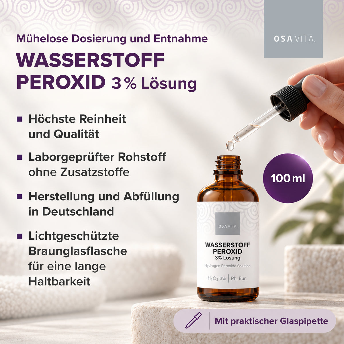 OSAVITA® Wasserstoffperoxid 3% Lösung (100 ml)