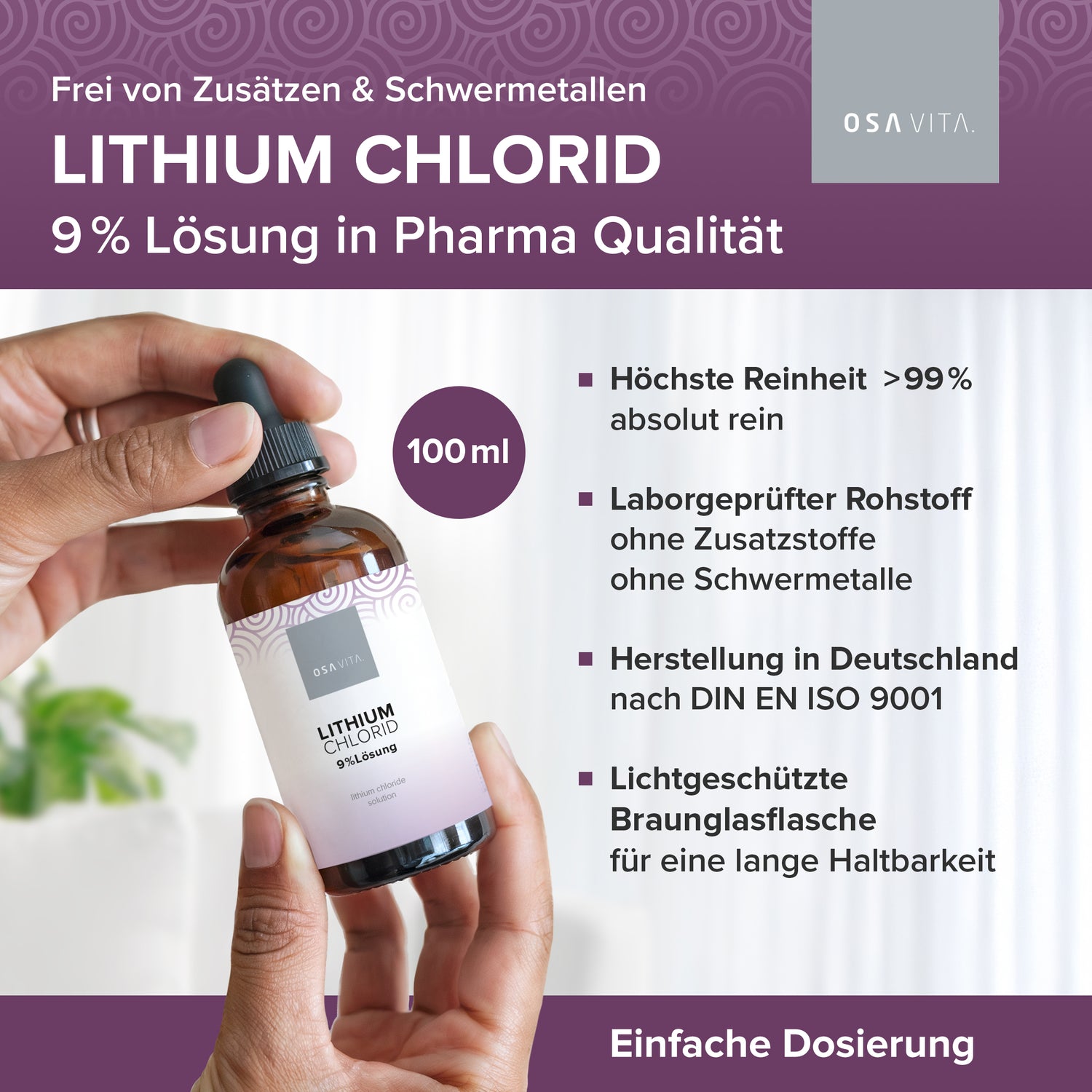 OSAVITA® Lithiumchlorid 9% Lösung (100 ml)