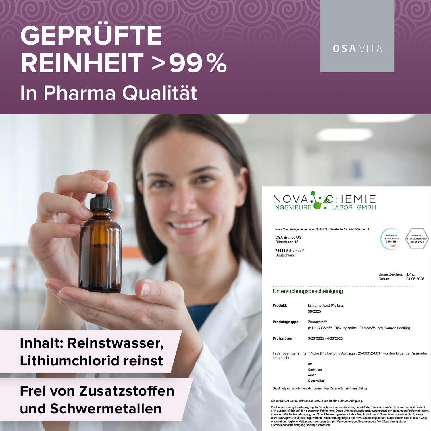 OSAVITA® Lithiumchlorid 9% Lösung (100 ml)