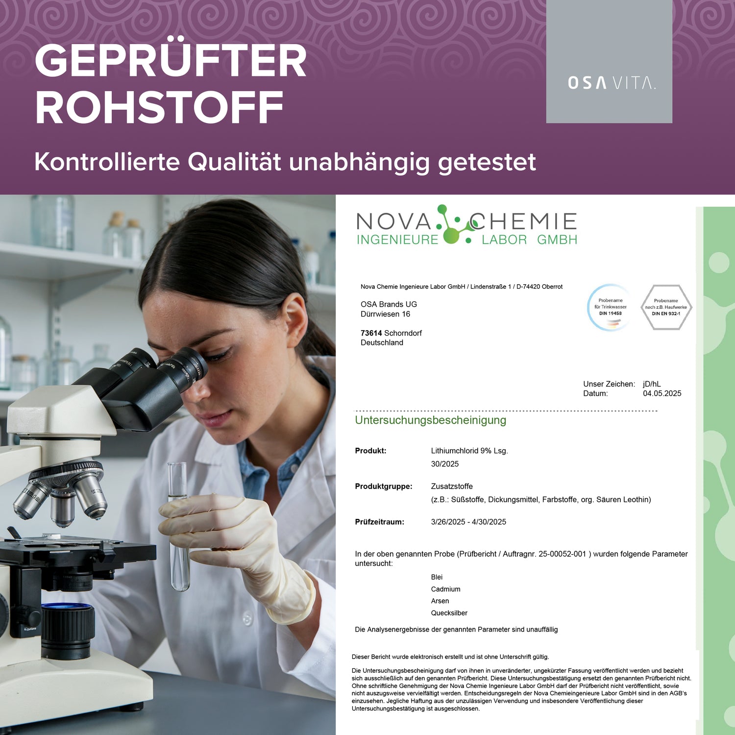 OSAVITA® Lithiumchlorid 9% Lösung (100 ml)