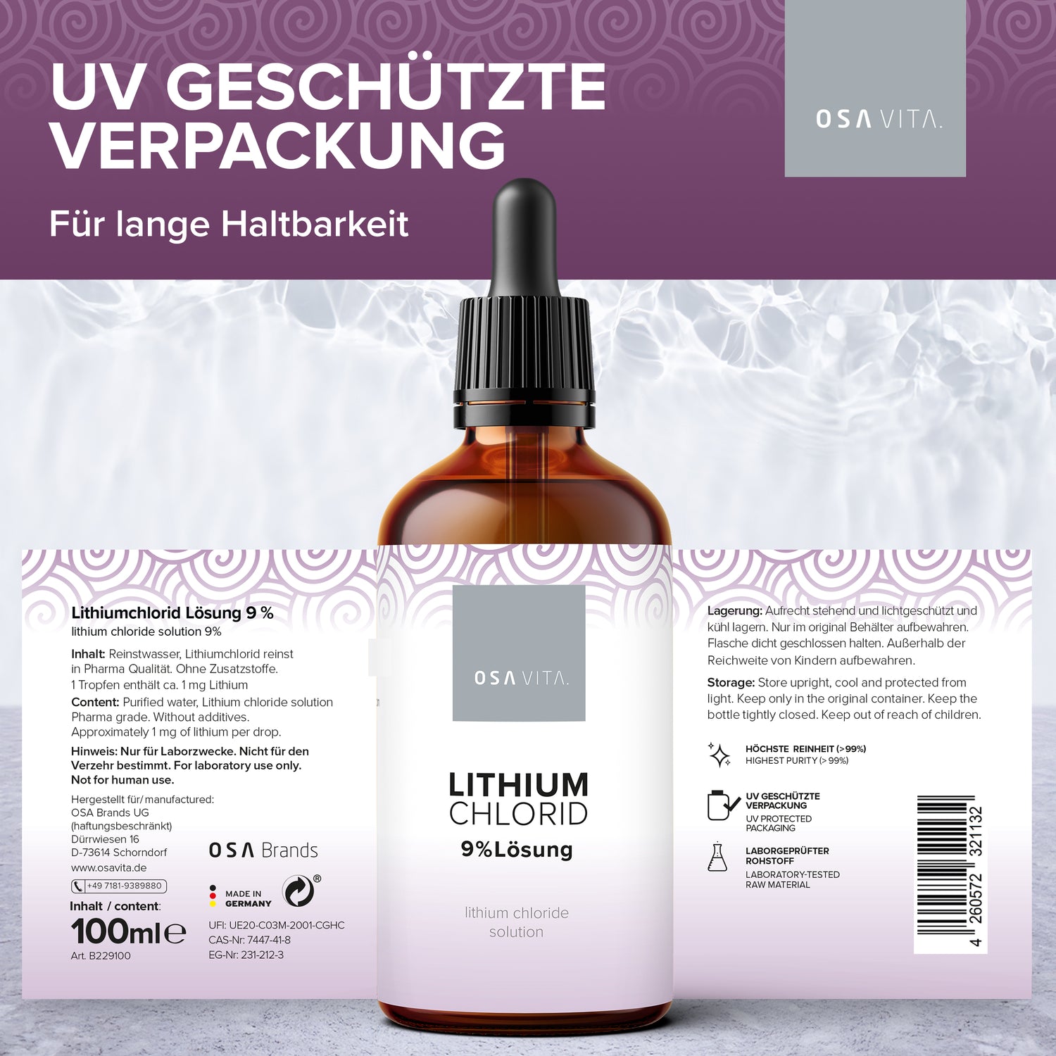OSAVITA® Lithiumchlorid 9% Lösung (100 ml)