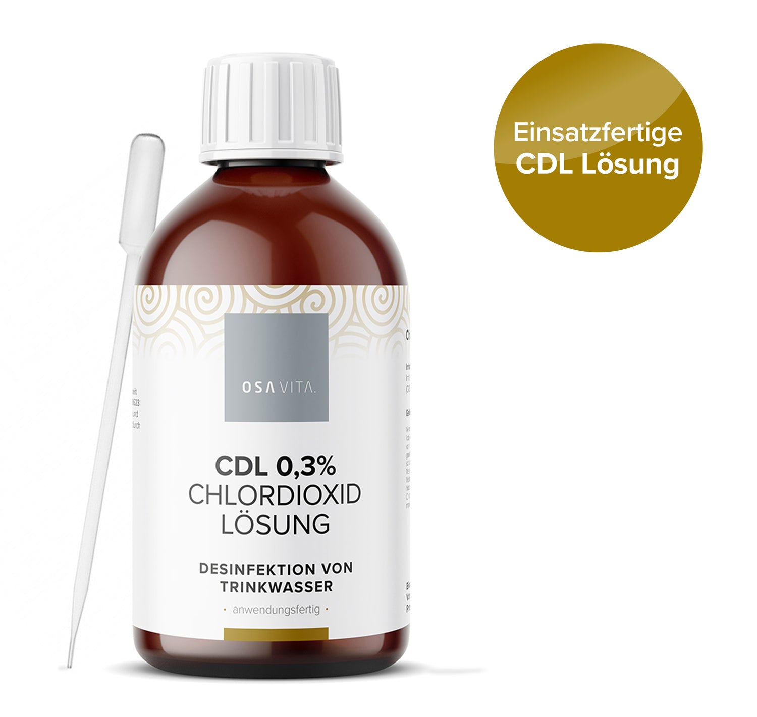 OSAVITA CDL Chlordioxid Lösung 0,3 % zur Trinkwasser Desinfektion