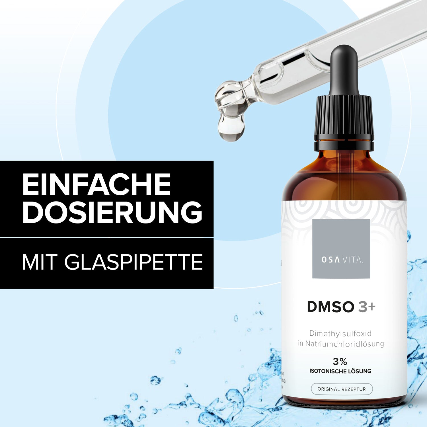 OSAVITA® DMSO 3+ Isotonische Lösung 3%, 99,9% Reinheit Ph. Eur. (100 ml)