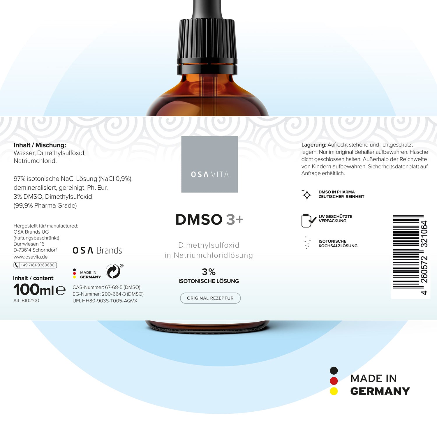isotonisch DMSO Mischung 3 % mit Natriumchlorid