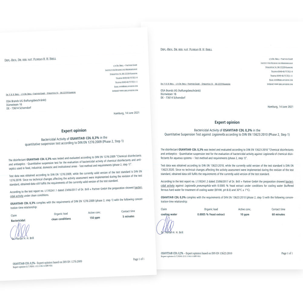 OSAVITA® CDL/CDS Lösung 0,3% mit Aktivator Konzentrat zur Trinkwasserdesinfektion, Vorratspack