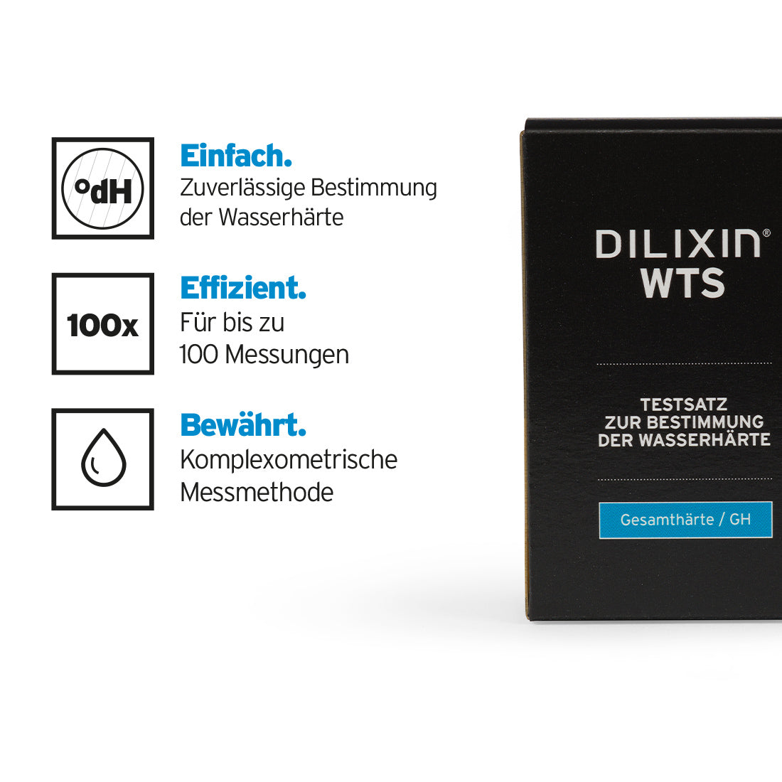 DILIXIN® WTS, rapid test for determining water hardness