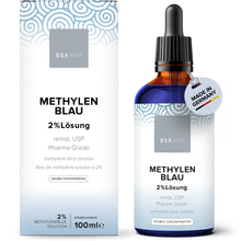 Laden Sie das Bild in den Galerie-Viewer, OSAVITA Methylenblau 2% Lösung USP Phamra Qualität