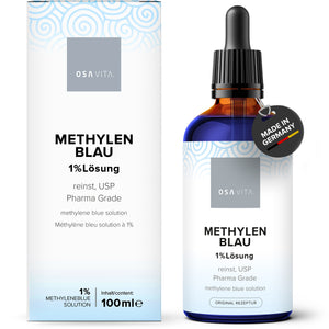 OSAVITA Methylenblau 1% Lösung, phamrmazeutisch rein USP, methylene blue solution, Methylenblau Tropfen