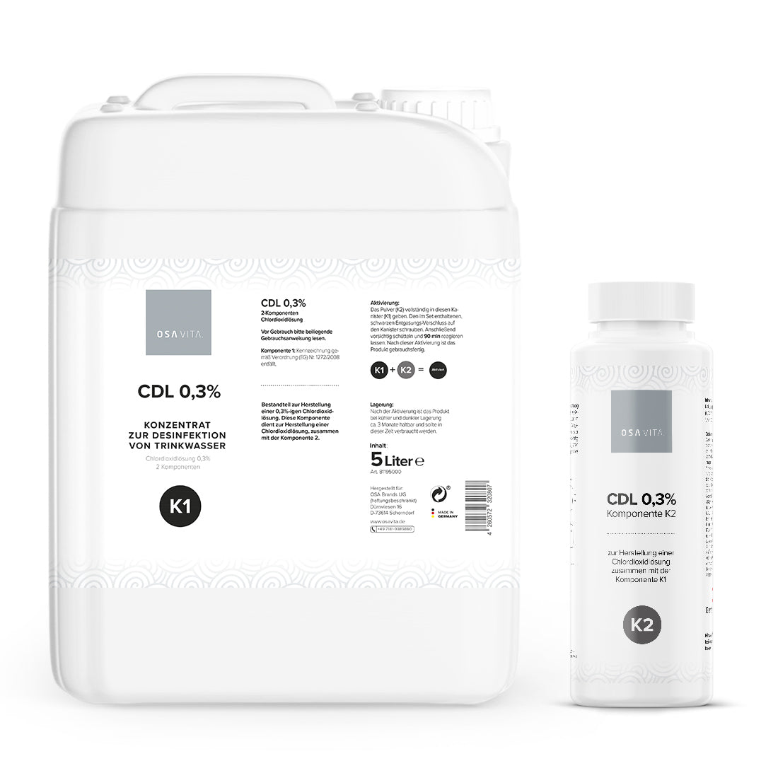 CDL OSAVITA, chlordioxid Lösung, 2 Komponenten CDL