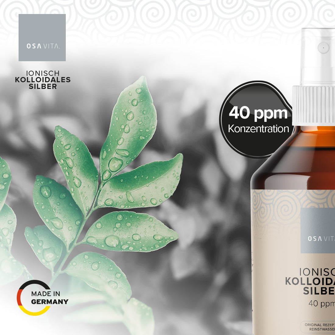 OSAVITA® Colloidal Silver 40 PPM (250 ml) 