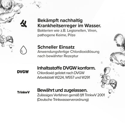 OSAVITA® CDL 0.3% chlorine dioxide solution for drinking water disinfection (250 ml) 