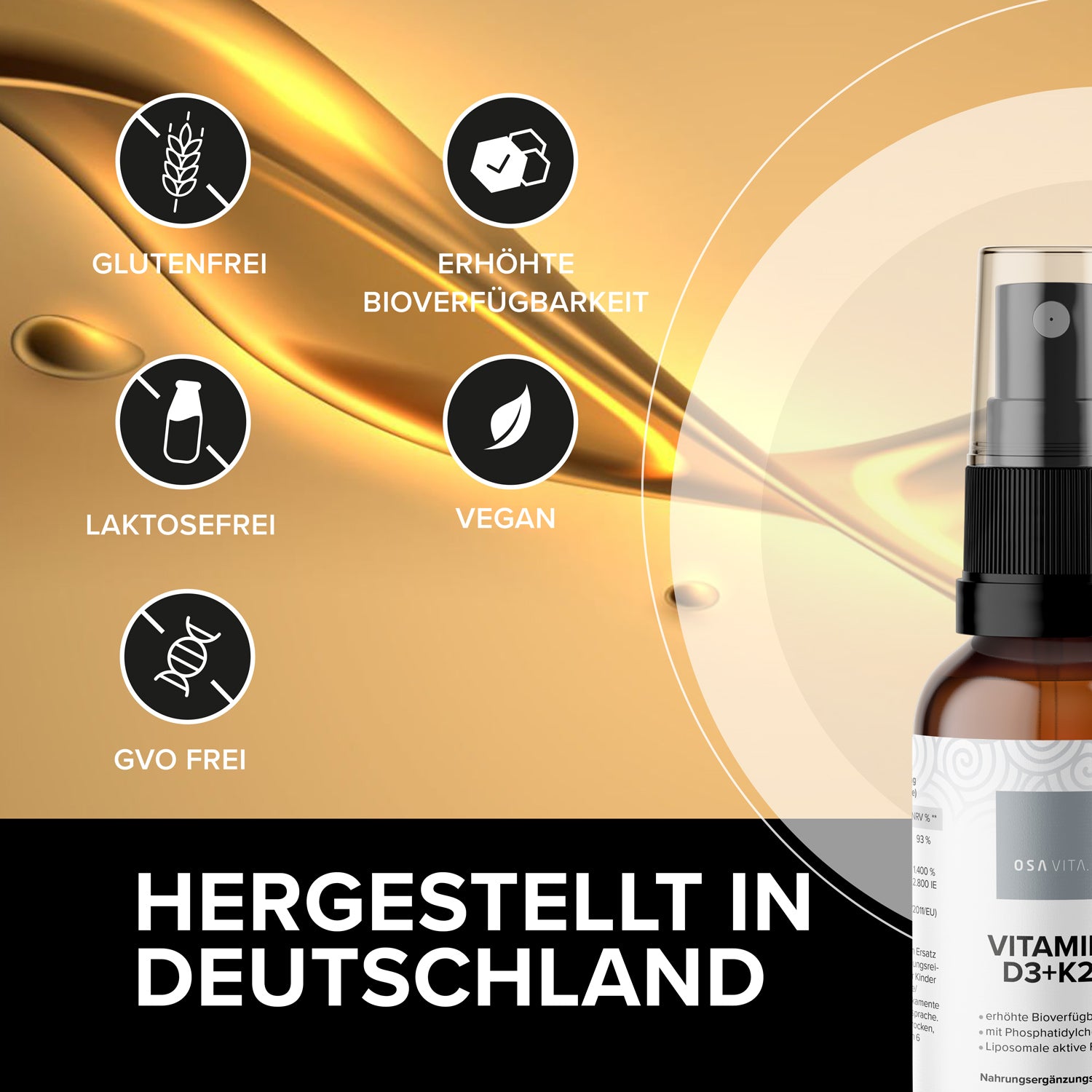 OSAVITA® Vitamin D3+K2 Spray 