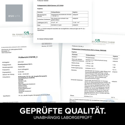 OSAVITA® DMSO 3+ DMSO solution 3%, 99.9% purity Ph. Eur. (30 ml) 