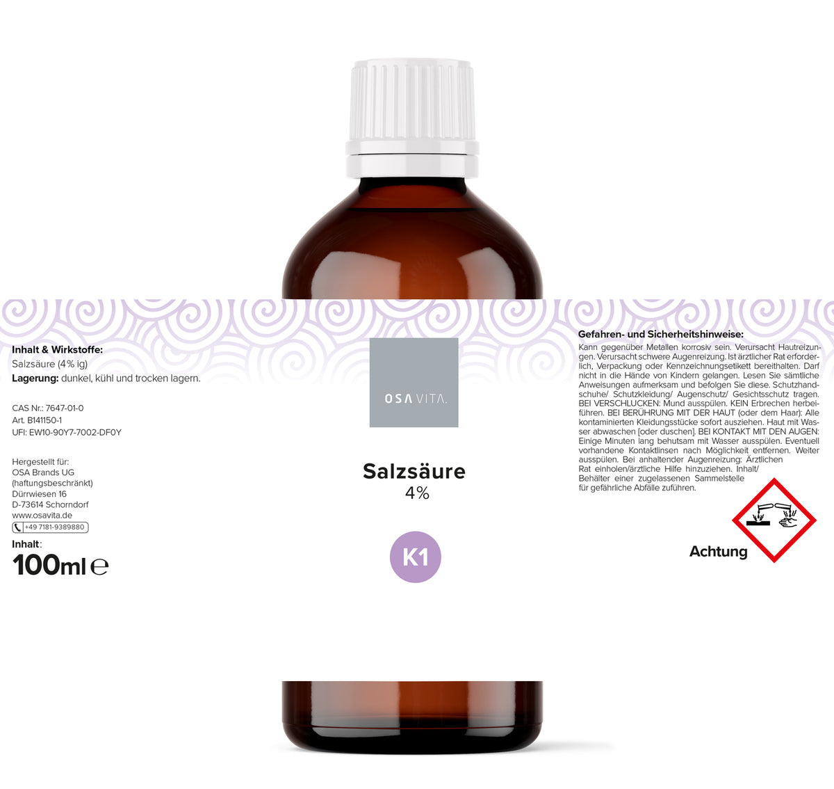 OSAVITA® Set Salzsäure 4% + Natriumchlorit 25%