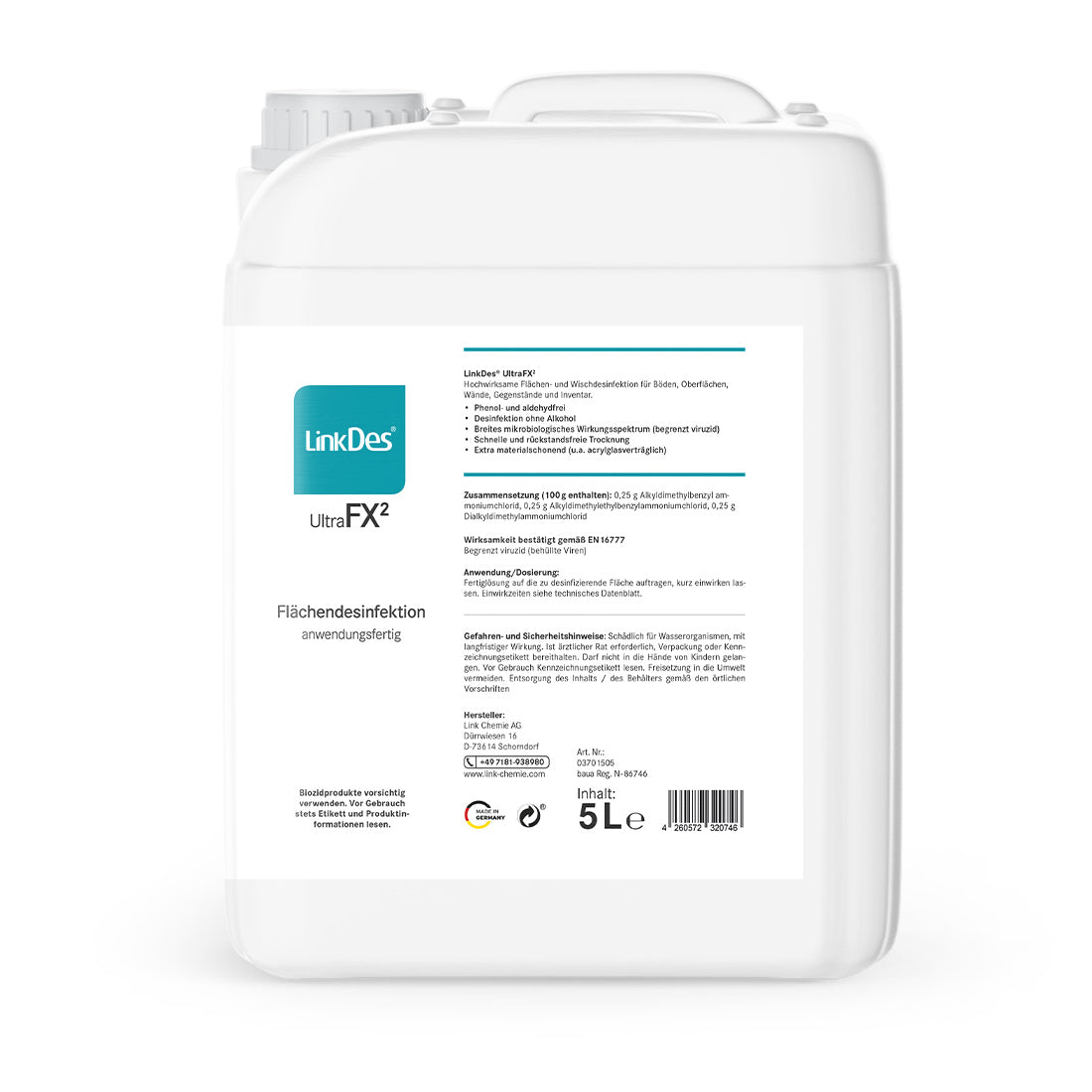 linkdes ultra fx flächendeinfektion