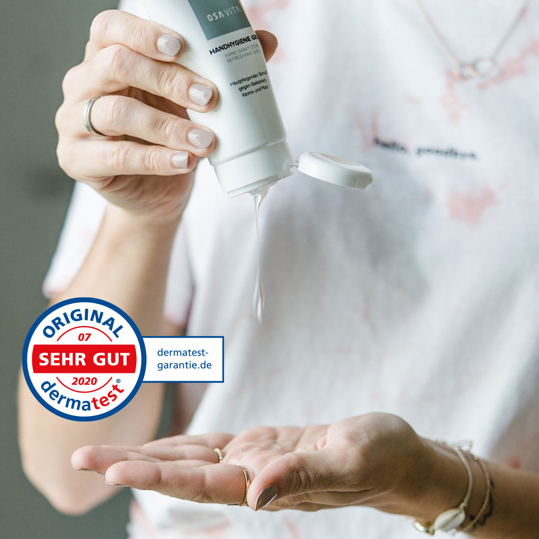 OSAVITA® Hand Hygiene Gel, disinfectant gel for hands according to EN 14476 (8x 500 ml) 